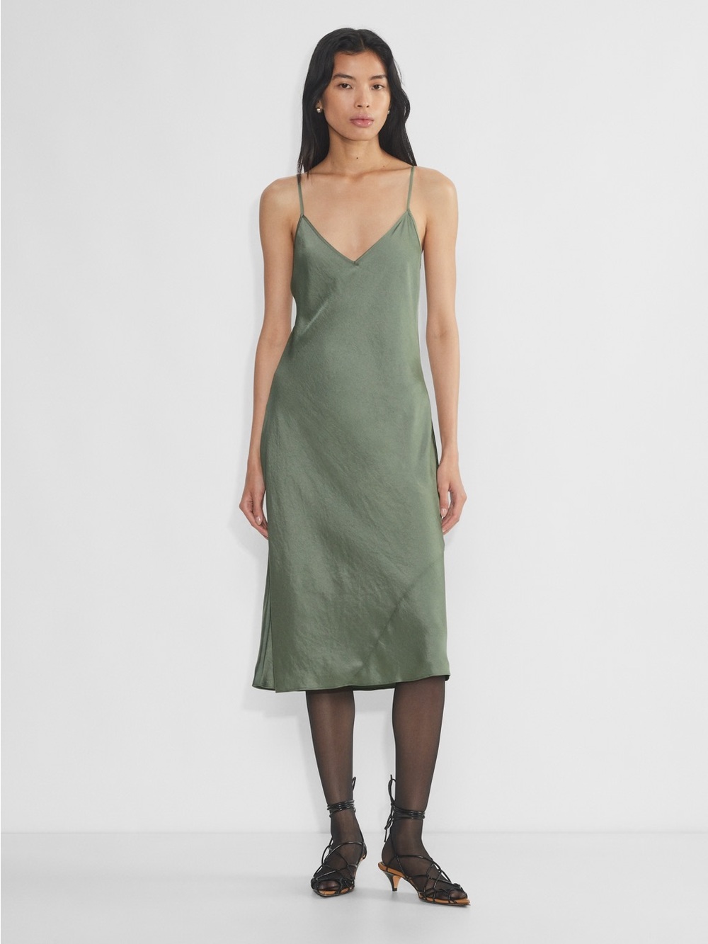 Aritzia Only Slip Midi Dress